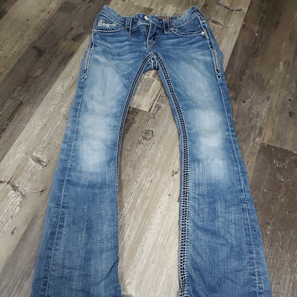 Rock Revival Denim - Rock Revival Ashley Bootcut Womens Jeans 24 Low Rise